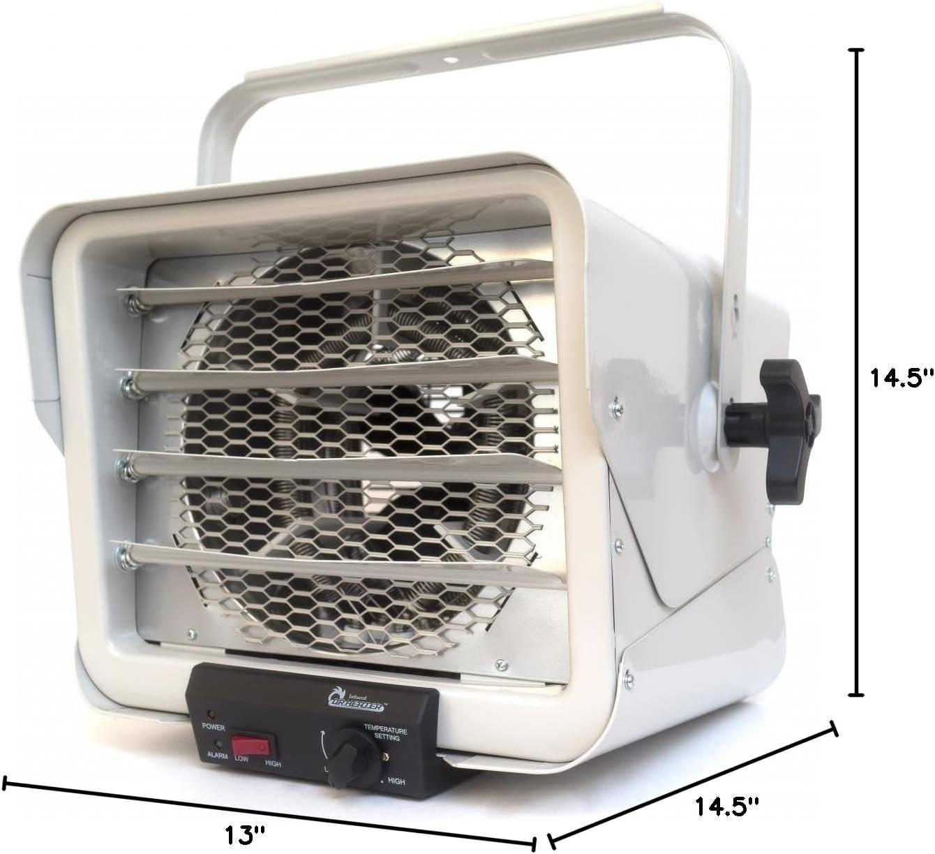 image:imageDR INFRARED HEATER DR910F 10000Watt 240V HeavyDuty Hardwired Shop Garage Heater WallCeiling Mounted with Remote Controlled Thermostat6000 Watts