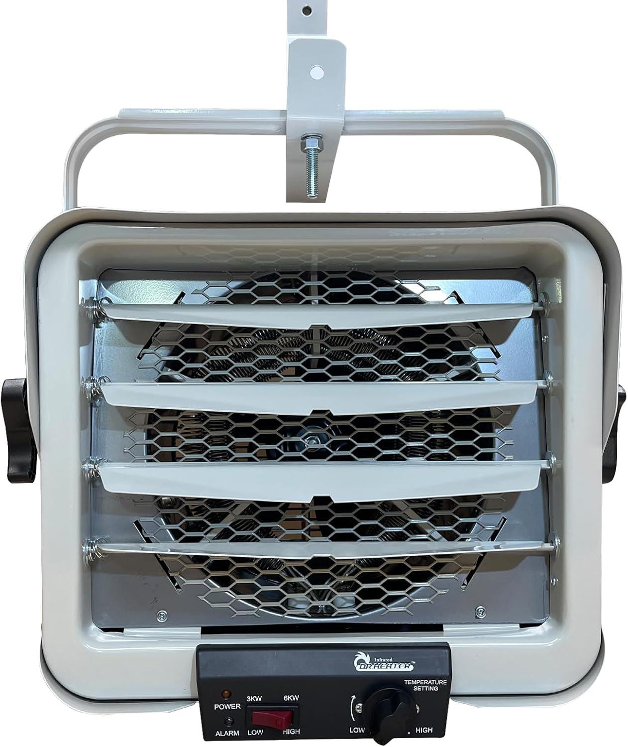 image:imageDR INFRARED HEATER DR910F 10000Watt 240V HeavyDuty Hardwired Shop Garage Heater WallCeiling Mounted with Remote Controlled Thermostat6000 Watts