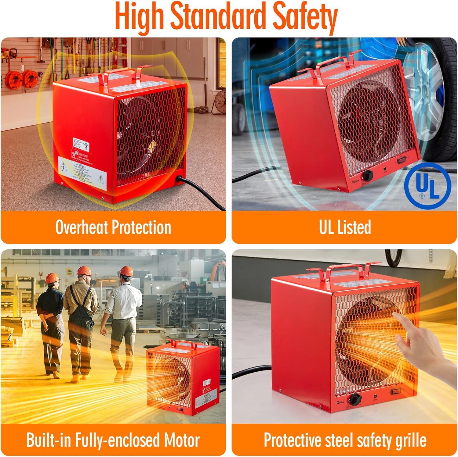 image:imageDR INFRARED HEATER DR988 240V Electric Industrial Garage Workshop Warehouse Construction Heater 5600W Thermostat 37113 F Portable Wall Ceiling Mount5600 Watts