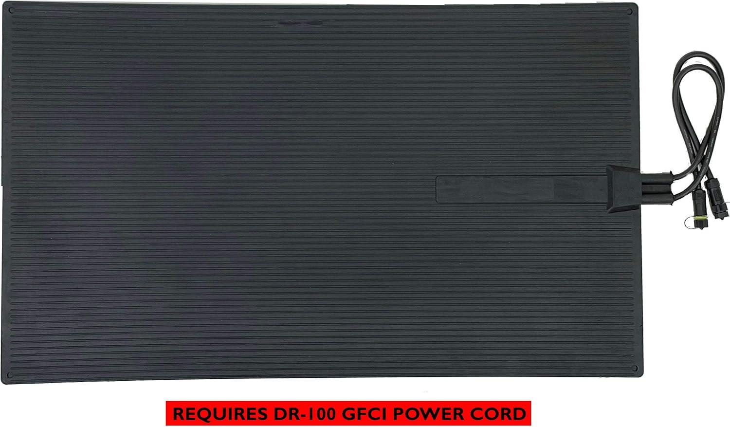 image:imageDr Infrared Heater DR009 Heated Rubber Snow amp Ice Melting mats 300W 23x40x03 Inches Requires GFCI Power Cord Model DR100