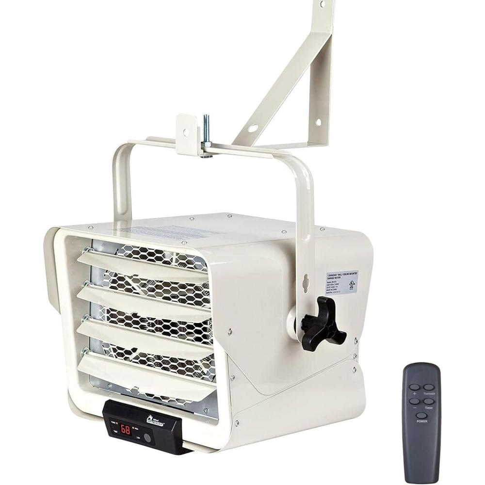 image:imageDR INFRARED HEATER DR910F 10000Watt 240V HeavyDuty Hardwired Shop Garage Heater WallCeiling Mounted with Remote Controlled Thermostat7500 Watts