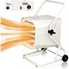 image:imageDr Heater Dr Infrared DR910M 10000Watt 240Volt HeavyDuty Hardwired Shop Garage Heater with Cart and Adjustable ThermostatWhite