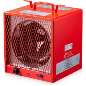 DR. INFRARED HEATER DR-910F 10,000-Watt 240V Heavy-Duty Hardwired Shop Garage Heater Wall/Ceiling Mounted with Remote Controlled Thermostat(5600 Watts)