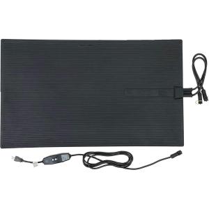 DR-101 Heated Rubber Snow Melting Mat, 300W, 23×40 Inches, with 10 Ft. GFCI Cable(Mat With Power Cord)