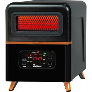 DR. INFRARED HEATER DR-978 New Upgraded Dual Heating Hybrid Portable Infrared Space Heater, 1500W with Remote(Portable)