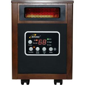 iLIVING ILG918 Infrared Heater, Dark Walnut
