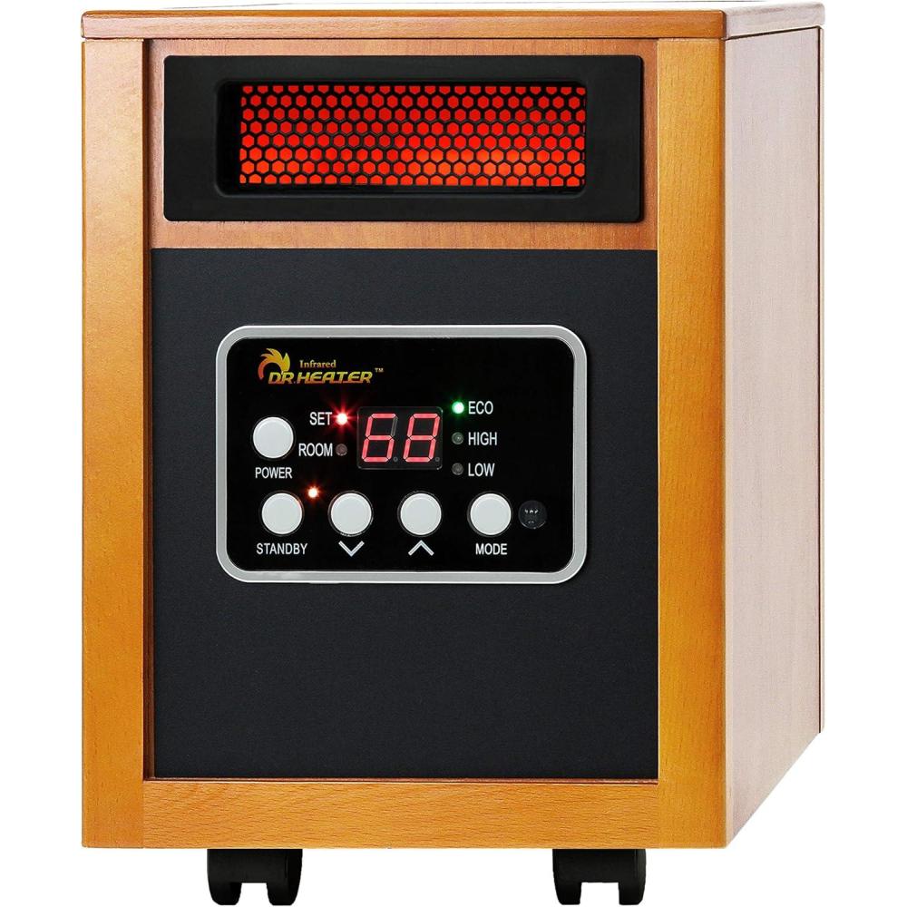 image:imageDr Infrared Heater 1500W Advanced Humidifier and Oscillation Fan and Remote Control Walnut DR998 Dual Heating SystemCherry