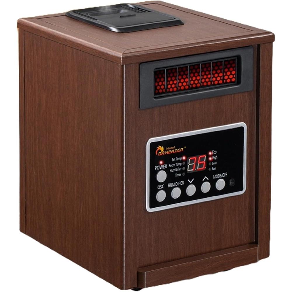 image:imageDr Infrared Heater 1500W Advanced Humidifier and Oscillation Fan and Remote Control Walnut DR998 Dual Heating SystemWalnut