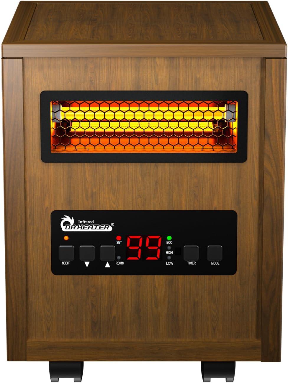 image:imageDr Infrared Heater DR998 1500W Space Heater with Humidifier Oscillation Fan amp Remote Control CherryOriginal